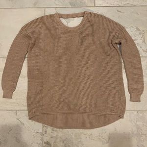 FOREVER 21 TAN KNIT SWEATER